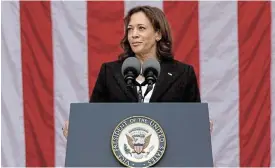  ?? /Reuters ?? Diplomatic visit: US vice-president Kamala Harris is making her second trip to Asia in three months and the first to the Philippine­s.