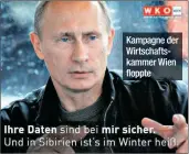  ??  ?? Kampagne der Wirtschaft­skammer Wien floppte