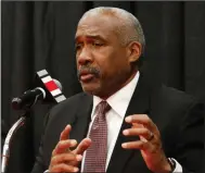  ?? (AP file photo) ?? Ohio State Athletic Director Gene Smith said the Big Ten’s decision to play football this fall was the right one, despite its original call to do otherwise. “We’re in a better place, regardless of how we got here or how painful it was during the time we waited to get this moment,” he said.