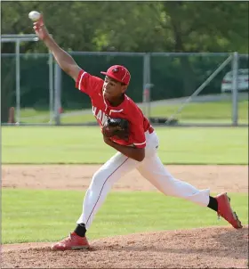  ?? COURTESY OF ROD JAMES ?? Hamburg’s Hunter Shuey, on the impact of his late father, Ashley, on his rise into a pitching prospect: “I never expected this stuff that’s happening now. I really do feel like it’s him.”