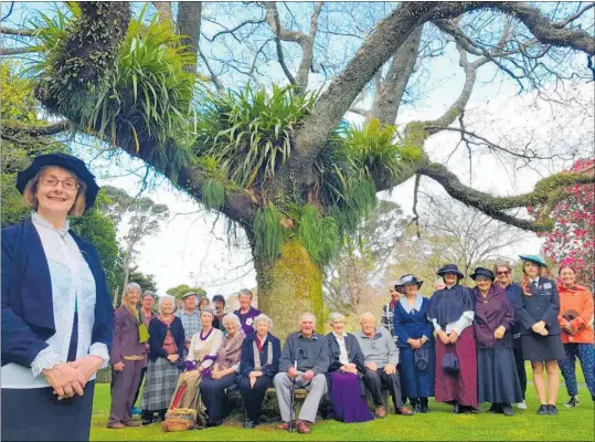  ??  ?? Lesley Dowding organised an event in Okato ¯ to celebrate 125 years of women’s suffrage.