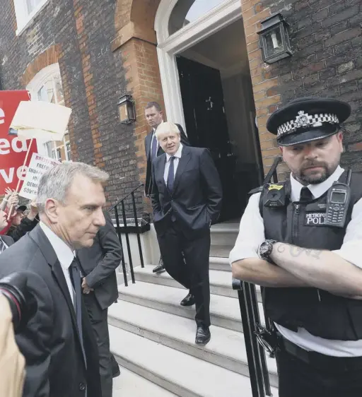  ?? PICTURE: KIRSTY O’CONNOR/PA ?? result of his bid for the premiershi­p is revealed, with supporters cheering on the probable next prime minister