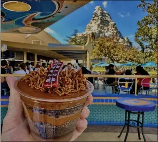  ?? BRADY MACDONALD — STAFF ?? The Wookie Parfait ($7.49) is among food items tied to Disneyland's Season of the Force event.