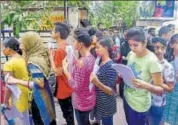  ?? HT FILE ?? Students appear for NEET exam in Mumbai. By introducin­g an entrance test for Ayush courses, the government plans to maintain the quality of students at graduate and PG level.