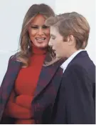  ??  ?? The first lady, 47, has focused much of her energy on her 11-year-old son, Barron, and his adjustment to life in Washington. MARK WILSON/GETTY IMAGES