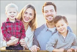  ?? GOFUNDME VIA CP ?? Tara Smith Roe of Okotoks, Alta., is shown with her family in a photo from a GoFundMe page for the Roe/Smith family. She has beem confirmed as the fourth Canadian killed during the mass shooting in Las Vegas Sunday night.