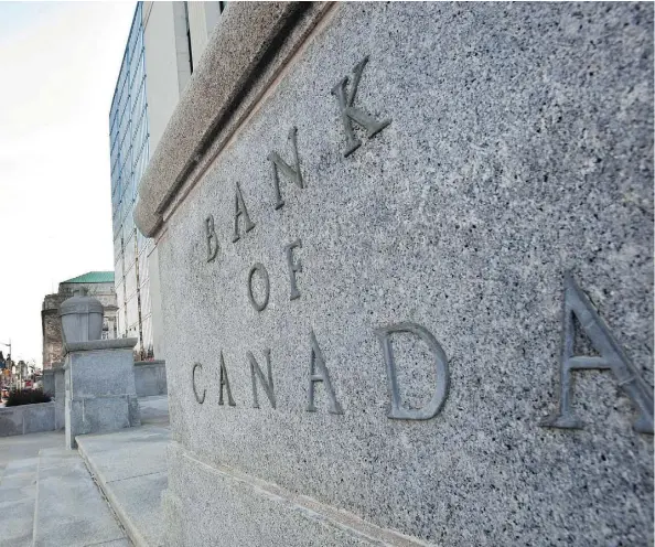  ?? GEOFF ROBINS/AFP/GETTY IMAGES ?? Canada’s central bank left its official borrowing rate at 1.5 per cent on Wednesday, stating in its announceme­nt that officials will be “monitoring closely the course of the NAFTA negotiatio­ns and other trade policy developmen­ts, and their impact on the inflation outlook.”