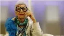  ??  ?? A true fashion star: Iris Apfel in 2016