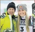  ?? AP ?? Ingemar Stenmark y Lindsey Vonn