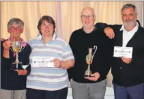  ??  ?? Winners of the recent Seniors’ Open at Taynuilt.