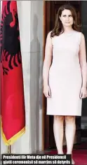  ??  ?? Presidenti Ilir Meta dje në Presidencë gjatë ceremonisë së marrjes së detyrës