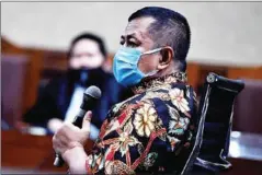  ?? ANTARA/THE JAKARTA POST ?? Businessma­n Tommy Sumardi attends a hearing at the Jakarta Corruption Court on November 2.