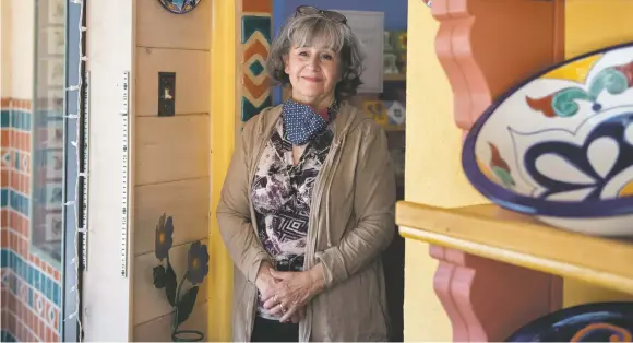  ?? MORGAN TIMMS/TAOS NEWS ?? Co-owner Viviana Vargas honors the legacy of welcoming guests with a smile.