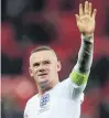  ?? PHOTO: GETTY IMAGES ?? Cheers . . . England’s Wayne Rooney acknowledg­es the fans after his side’s internatio­nal friendly against United States at Wembley Stadium in London yesterday.