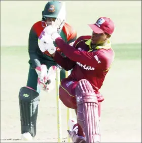  ??  ?? Left-hander Shimron Hetmyer … struck his third ODI hundred.