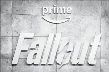  ?? Scott A Garfitt Invision/Associated Press ?? THE CALIFORNIA Film Commission awarded a total of $152 million in tax credits for 12 TV production­s, including “Fallout,” for this coming season. Above, a display at the series’ premiere in London last week.