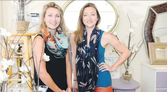  ?? PHOTOS: JAMES PARK ?? Sisters Lisa Hampel, left, and Kelly Gawargy are co-owners of Trove, a consignmen­t shop in Bells Corners that sells decor items.