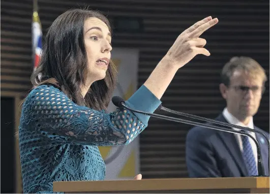  ?? PHOTO: GETTY IMAGES ?? Democratic leadership . . . Prime Minister Jacinda Ardern speaks during her Covid19 update media conference at Parliament on Wednesday.