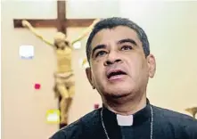  ?? STRINGER / AFP ?? El bisbe nicaragüen­c Rolando Álvarez