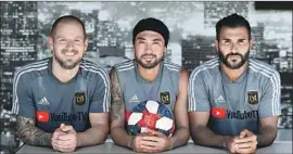  ?? Wally Skalij Los Angeles Times ?? FROM LEFT, Jordan Harvey, Lee Nguyen and Steven Beitashour.