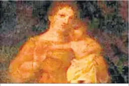  ?? ?? Detalle de la imagen de la Virgen de la Estrella antes de su restauraci­ón.