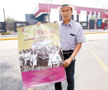  ??  ?? Severiano Sánchez, entonces brigadista de la Escuela Superior de Ingeniería Eléctrica del IPN.