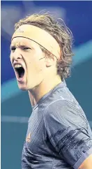  ??  ?? Germany’s Alexander Zverev.