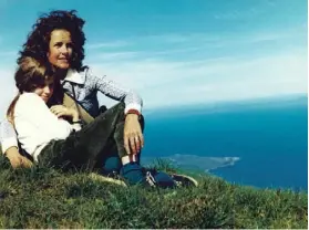  ??  ?? From top Bella Pollen today; with her mother in 1974, in the Outer Hebrides