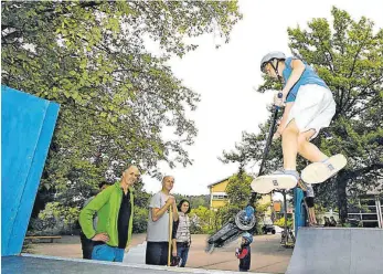  ?? FOTO: LOHWASSER, KAI ?? Unter anderem eine Halfpipe hätten die Wehinger Jugendlich­en gerne auf der umgestalte­ten Anlage.