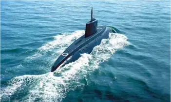  ??  ?? Sindhughos­h class submarine