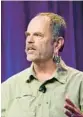  ?? WALT DISNEY CO./FILE ?? Joe Rohde talks about the making of Disney’s Animal Kingdom at a D23 session in 2016.