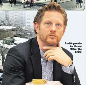  ??  ?? Baubürgerm­eister Michael Stötzer (44,
Grüne)