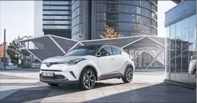  ??  ?? The 2018 Toyota C-HR Hybrid offered in Europe doesn’t look much different from version sold here in the States – from the outside.