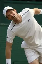  ?? AP; AFP ?? A hip injury added to a list of fitness problems this year for Andy Murray, left, and Novak Djokovic was undone by a problem with the right elbow