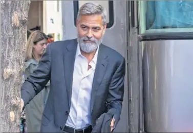  ??  ?? El actor norteameri­cano George Clooney, en uno de los rodajes de su último largometra­je.