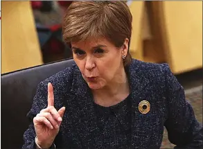  ?? ?? DODGING SCRUTINY: First Minister Nicola Sturgeon is prone to selective amnesia and sleekit evasion