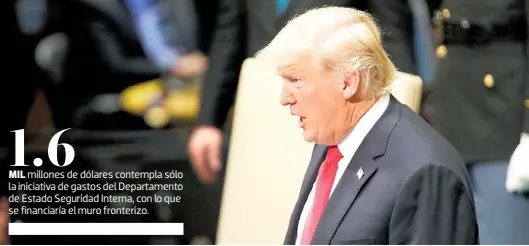  ?? Notimex ?? Trump aprobó la Resolución Continua que permite ampliar el gasto del gobierno federal.