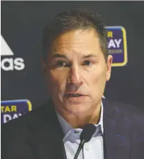  ?? BRUCE BENNETT/GETTY IMAGES FILES ?? Bruins head coach Bruce Cassidy can afford to play it cautious with Boston’s first round robin game still two weeks away. It will be nearly a month before the actual playoffs begin.