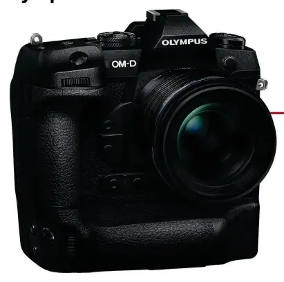  ??  ?? Monumental
Auch wenn die Abmessunge­n es anders vermuten lassen, auch die E-M1X ist eine MFT-Kamera. Sie ist auf schnelle Serien und lange Ausdauer – dank Zusatzakku – getrimmt.