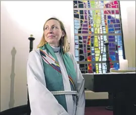  ?? Jim Mone Associated Press ?? HOLY TRINITY in Minneapoli­s, under Lead Pastor Ingrid Rasmussen, is one of many urban churches finding ways to stay viable while serving their communitie­s.