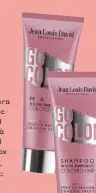  ??  ?? Shampoo e maschera con formule ad hoc per prolungare al massimo intensità e brillantez­za del colore: Therapy Box Go Color di Jean Louis David, € 44.