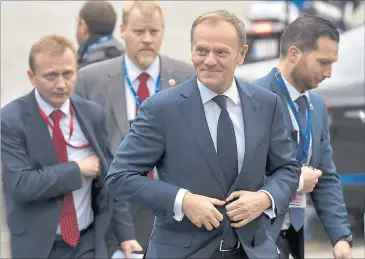  ?? [ Reuters ] ?? Donald Tusk war 2014 der gemeinsame Kandidat aller Visegrad-´Länder, diesmal scherte Polen aus.