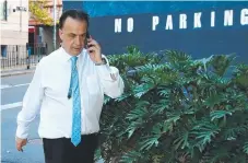  ?? Picture: TOBY ZERNA ?? ARLC boss Peter V'Landys works the phone.