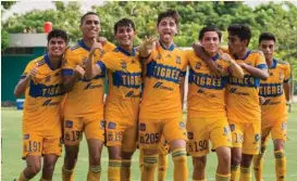  ?? TIGRES ?? En las juveniles de Tigres, Adrián (el 205) destacó con goles.