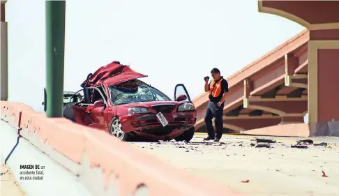  ??  ?? Imagen de un accidente fatal, en esta ciudad