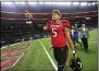  ?? ASSOCIATED PRESS FILE ?? While at Texas Tech, Patrick Mahomes threw for an NCAA record 734yards in a 2016game against Baker Mayfield and Oklahoma.