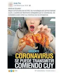  ??  ?? Riesgo. El falso peligro de comer ciertos animales.