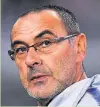  ??  ?? SARRI new boss at Bridge