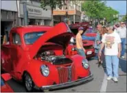  ?? DIGITAL FIRST MEDIA FILE PHOTO ?? People flock to High Street every year for the first nostalgia night car show sponsored by the Pottstown Classic Car Club. It will be held this Saturday from 5 to 9 p.m.