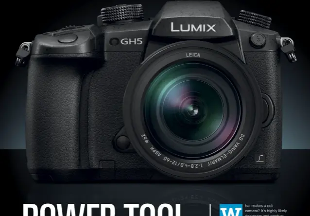  ??  ?? The Lumix GH5 is marginally bigger than its predecesso­r, but still comparativ­ely compact compared to a similarly-featured D-SLR.